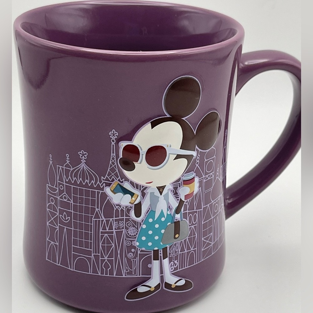 Disney Parks Authentic “Mickey’s Really Swell Coffee” Purple Minnie Mouse Mug